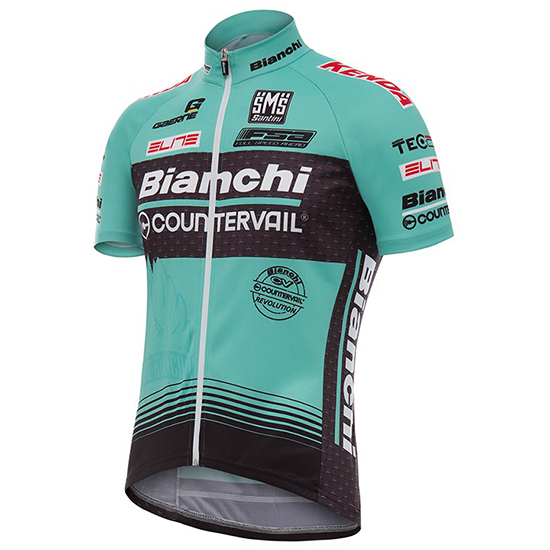 Maglia Bianchi Countervail Manica Corta 2017 verde